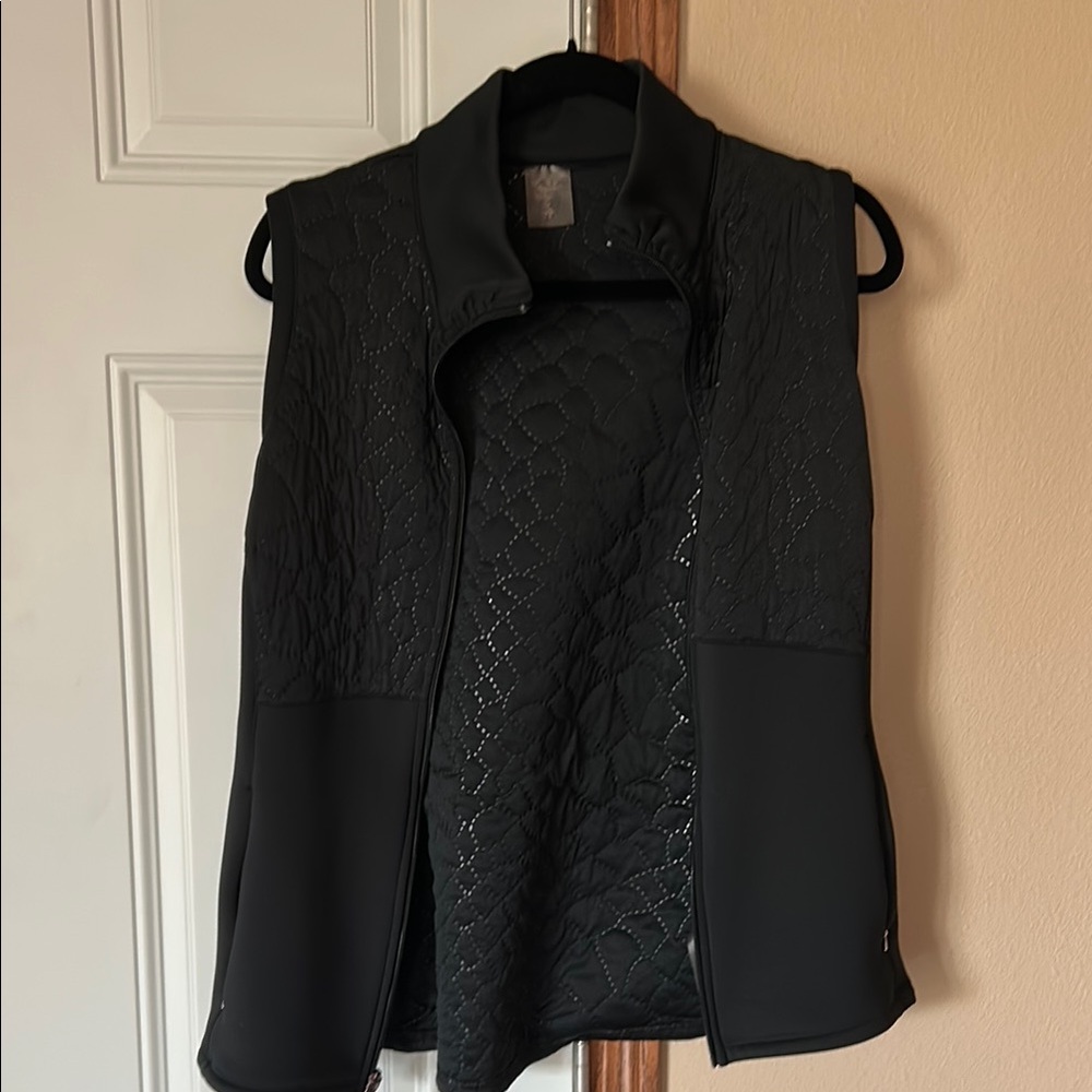 Women's Black Quilted Vest